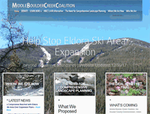 Tablet Screenshot of middlebouldercreekcoalition.org
